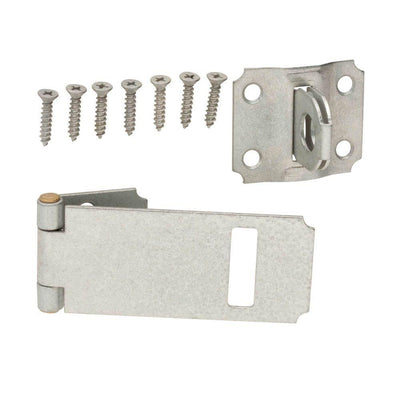 4-1/2 in. Galvanized Adjustable Staple Safety Hasp - Super Arbor