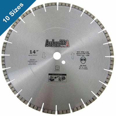 Archer USA 16 in. Diamond Blade for Concrete Cutting - Super Arbor