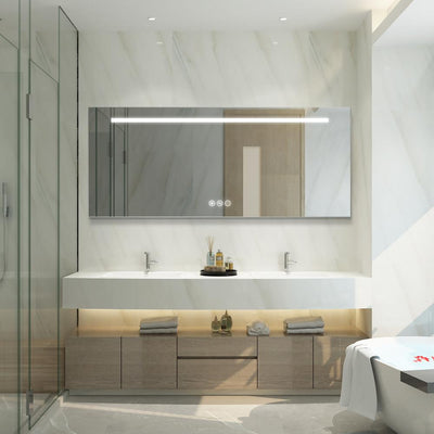 72 in x 30 in Led Frameless Bathroom/Wall Mirror - Super Arbor