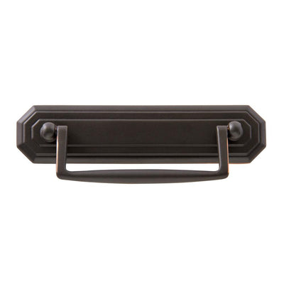 Octagon 4 in. Center-to-Center Oil-Rubbed Bronze Drawer Bail Pull - Super Arbor