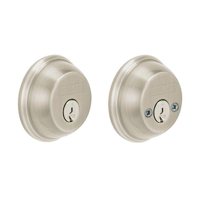 Satin Nickel Double Cylinder Deadbolt - Super Arbor