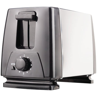 2-Slice Black Extra-Wide Slot Toaster - Super Arbor