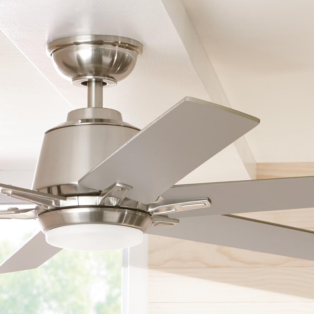 Kensgrove factory 54 in. Integrated LED Espresso BronzeCeiling Fan with Light and Remote