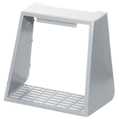 5.375 in. x 3.25 in. x 4 in. Water Management Hooded Vent Small Animal Guard in White - Super Arbor