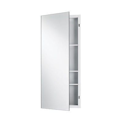 Focus 16 in. W x 36 in. H x 4.5 in. D Recessed Medicine Cabinet - Super Arbor