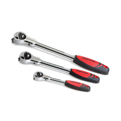 1/4 in., 3/8 in., 1/2 in. Swivel Head Ratchet Set (3-Piece) - Super Arbor