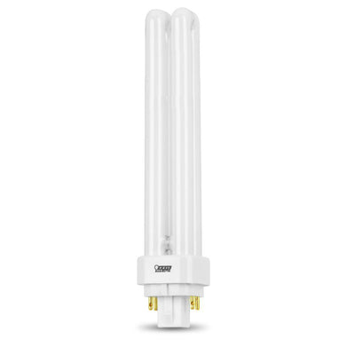 26W Equiv PL CFLNI Quad Tube 4-Pin Plug-in G24Q-3 Base Compact Fluorescent CFL Light Bulb, Bright White 3500K - Super Arbor