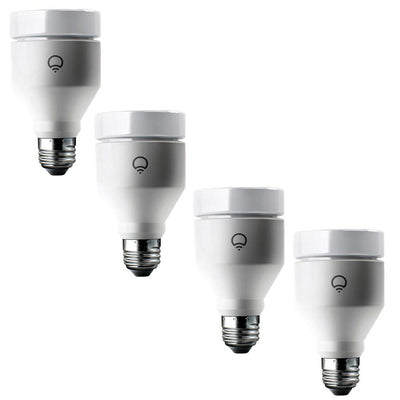 LIFX 75W Equivalent A19 Multi-Color Dimmable Wi-Fi  Connected LED Smart Light Bulb (4-Pack)