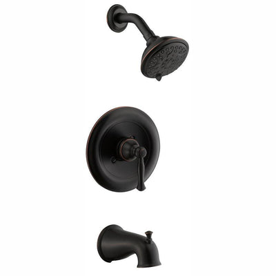 Fairway Single-Handle 3-Spray Tub and Shower Faucet in Bronze (Valve Included) - Super Arbor