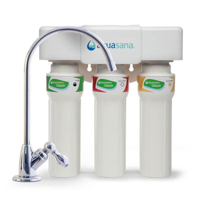 3-Stage Max Flow Under Counter Water Filtration System with Faucet in Chrome - Super Arbor