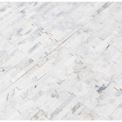 Calacatta Marbella Peel and Stick 12 in. x 12 in. x 6 mm Honed Marble Mosaic Tile (1 sq. ft.) - Super Arbor