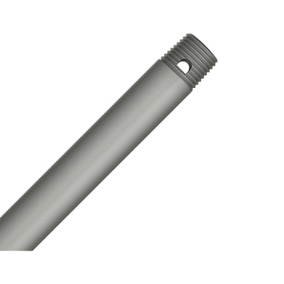 24 in. Matte Silver Extension Downrod for 11 ft. ceilings - Super Arbor