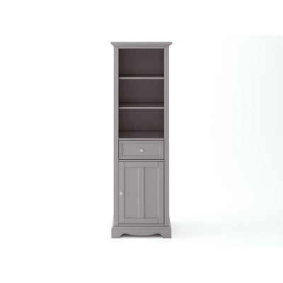 Fremont 20 in. W x 14 in. D x 65 in. H Linen Cabinet in Grey - Super Arbor