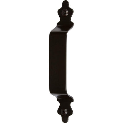 7 in. Black Barn Door Hardware Clover Pull Handle - Super Arbor