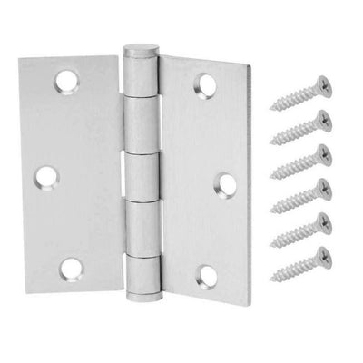 3-1/2 in. Satin Chrome Commercial Grade Door Hinge - Super Arbor