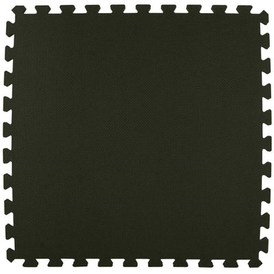 Greatmats Economy Foam Black 2 ft. x 2 ft. x 1/2 in. Interlocking Puzzle Floor Tiles (Case of 20)