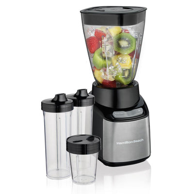 Stay or Go Travel-Sized 32 oz. 2-Speed Black Blender - Super Arbor