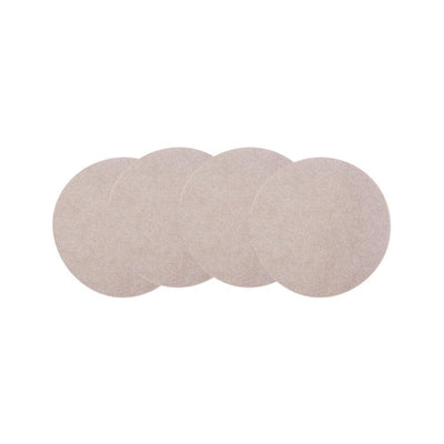 5 in. Beige Reusable Felt Round Furniture Sliders for Hard Floors (4-Pack) - Super Arbor