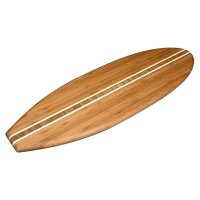 Totally Bamboo Surfboard Shape 1-Piece Bamboo Cutting Board - Super Arbor