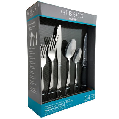 Trillium Plus 24-Piece Stainless Steel Flatware Set (Service for 4) - Super Arbor