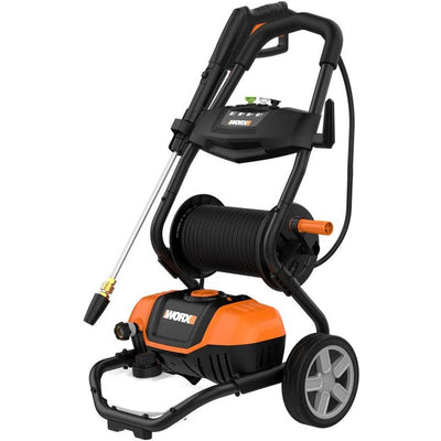 Worx 1600 PSI 1.3 GPM 13 Amp Cold Water Electric Pressure Washer, Portable with Soap Tank - Super Arbor