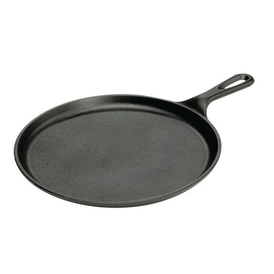 10.5 in. Cast Iron Griddle in Black - Super Arbor