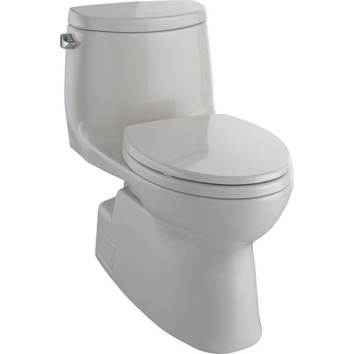 Carlyle II 1-Piece 1.28 GPF Single Flush Elongated Skirted Toilet with CeFiONtect in Sedona Beige - Super Arbor