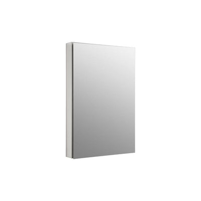 Catalan 24.125 in. x 36 in. Recessed or Surface Mount Medicine Cabinet in Satin Anodized Aluminum - Super Arbor