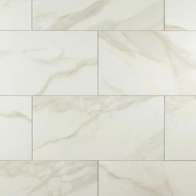 Andover White Polished Porcelain Tile