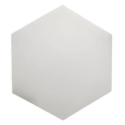 Apini Hex Matte White 9 in. x 10-1/2 in. Porcelain Floor and Wall Tile (7.14 sq. ft./Case) - Super Arbor