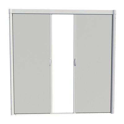 Larson® Escape 200 84"W x 81"H White Retractable Double Screen Door