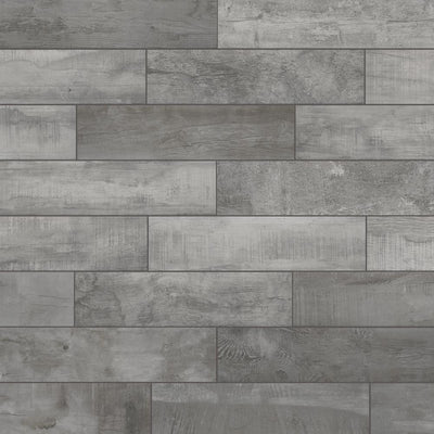 Wind River Grey 6 in. x 24 in. Porcelain Floor and Wall Tile (14 sq. ft. / case)