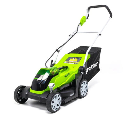 Greenworks 40-volt Max Lithium Ion Push 14-in Cordless Electric Lawn Mower