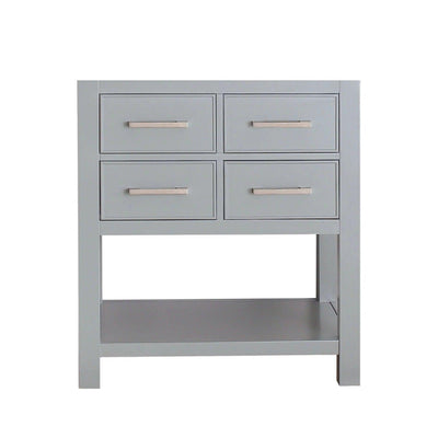 Hampton 30 in. Chilled Gray Single Vanity Base