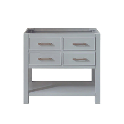 Hampton 36 in. Chilled Gray Single Vanity Base