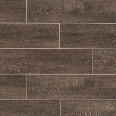 Lifeproof Coffee Wood 6 in. x 24 in. Glazed Porcelain Floor and Wall Tile (14.55 sq. ft. / case)