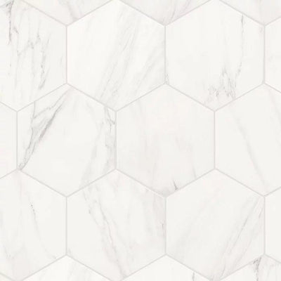 Marble Art Matte Hexagon Porcelain Tile