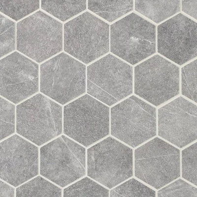 Regency Grey Hexagon Porcelain Mosaic