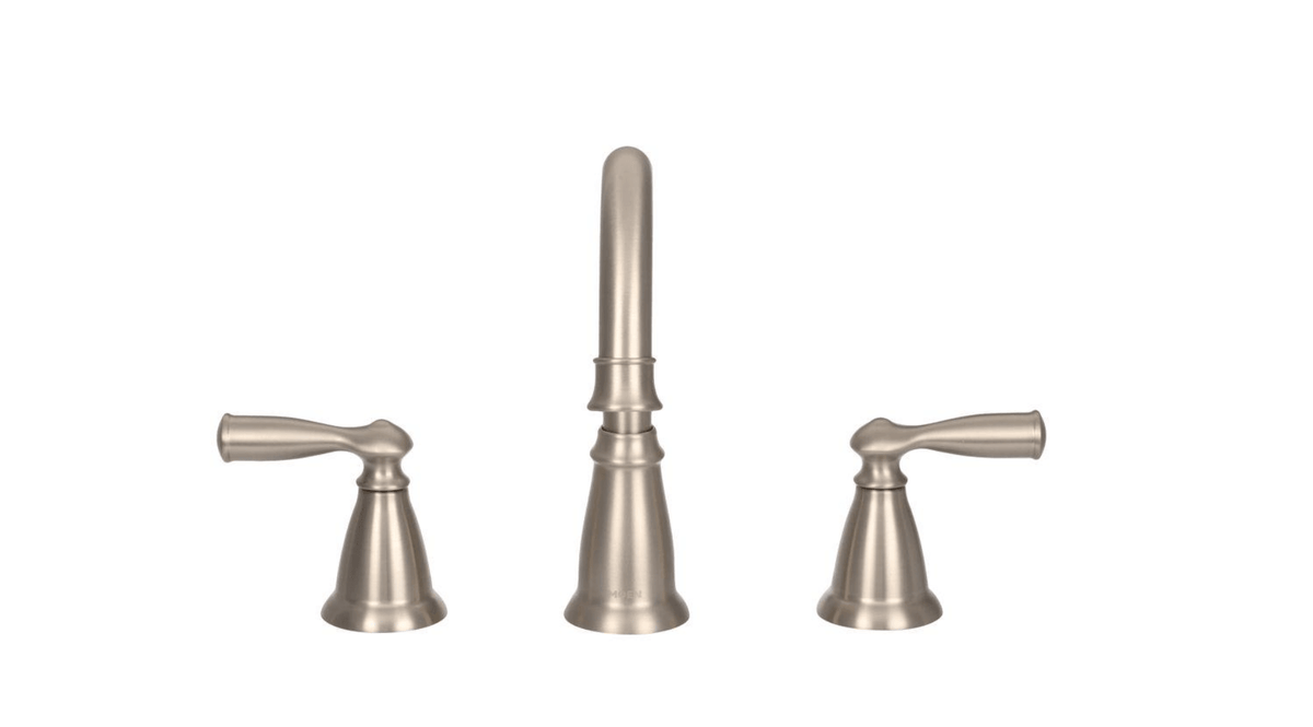 MOEN Banbury 8 in. Widespread 2-Handle High-Arc Bathroom Faucet in Spot Resist Brushed Nickel - Hardwarestore Delivery