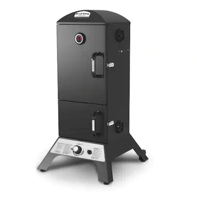 Smoke Vertical Propane Gas Smoker in Black - Super Arbor