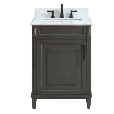 Sterling 25 in. Vanity with Carrara Marble Top