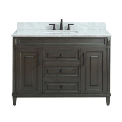 Sterling 49 in. Vanity with Carrara Marble Top