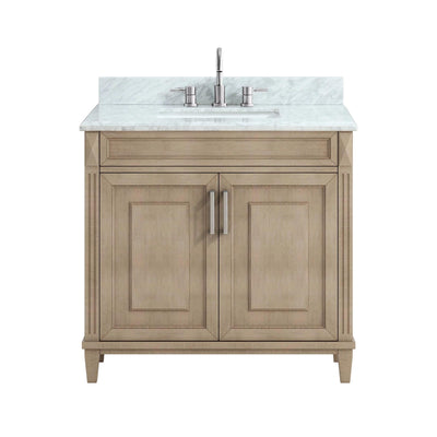 Sterling Savoie Natural 37 in. Vanity with Marble Top