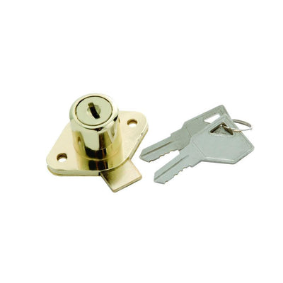 Polished Brass Cabinet and Drawer Lock - Super Arbor