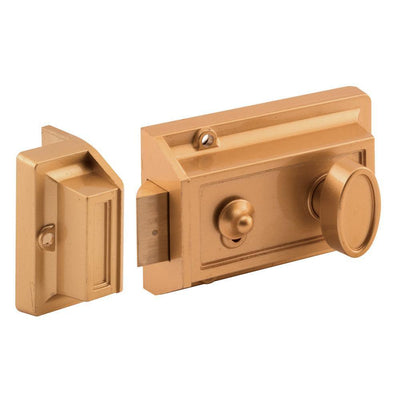 Diecast Brass, Night Latch and Locking Cylinder - Super Arbor