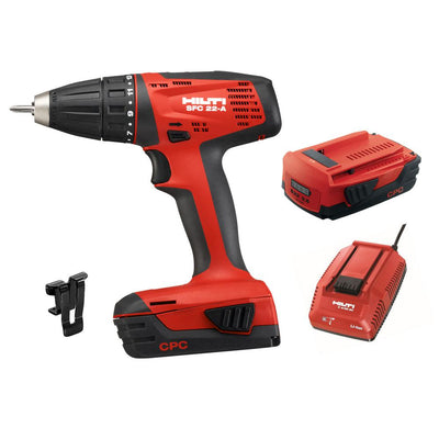 22-Volt Lithium-Ion 1/2 in. Cordless Compact Drill Driver SFC 22 Kit (No Bag) - Super Arbor