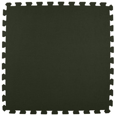 Greatmats Premium Black 24 in. x 24 in. x 5/8 in. Foam Interlocking Floor Mat (Case of 25)