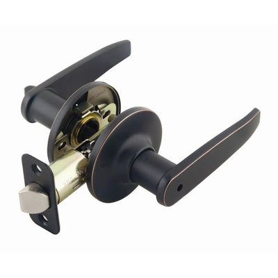 Delavan Oil-Rubbed Bronze Privacy Bed/Bath Door Lever - Super Arbor