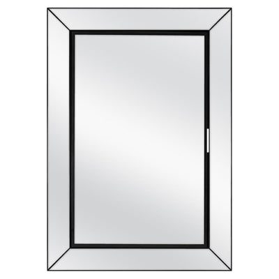 23-1/2 in. W x 33-1/2 in. H Fog Free Framed Recessed or Surface-Mount Mirror on Mirror Bath Medicine Cabinet in Black - Super Arbor