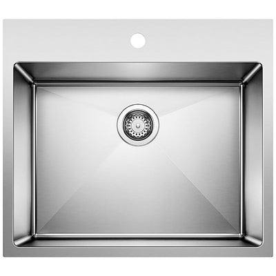 Quatrus 25 in. x 22 in. x 12 in. Stainless Steel Dual Mount Laundry Sink in Brushed Satin - Super Arbor